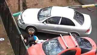 چیک اے وی سے پرجوش شوقیہ کے ساتھ ڈبل بلو جاب ایکشن